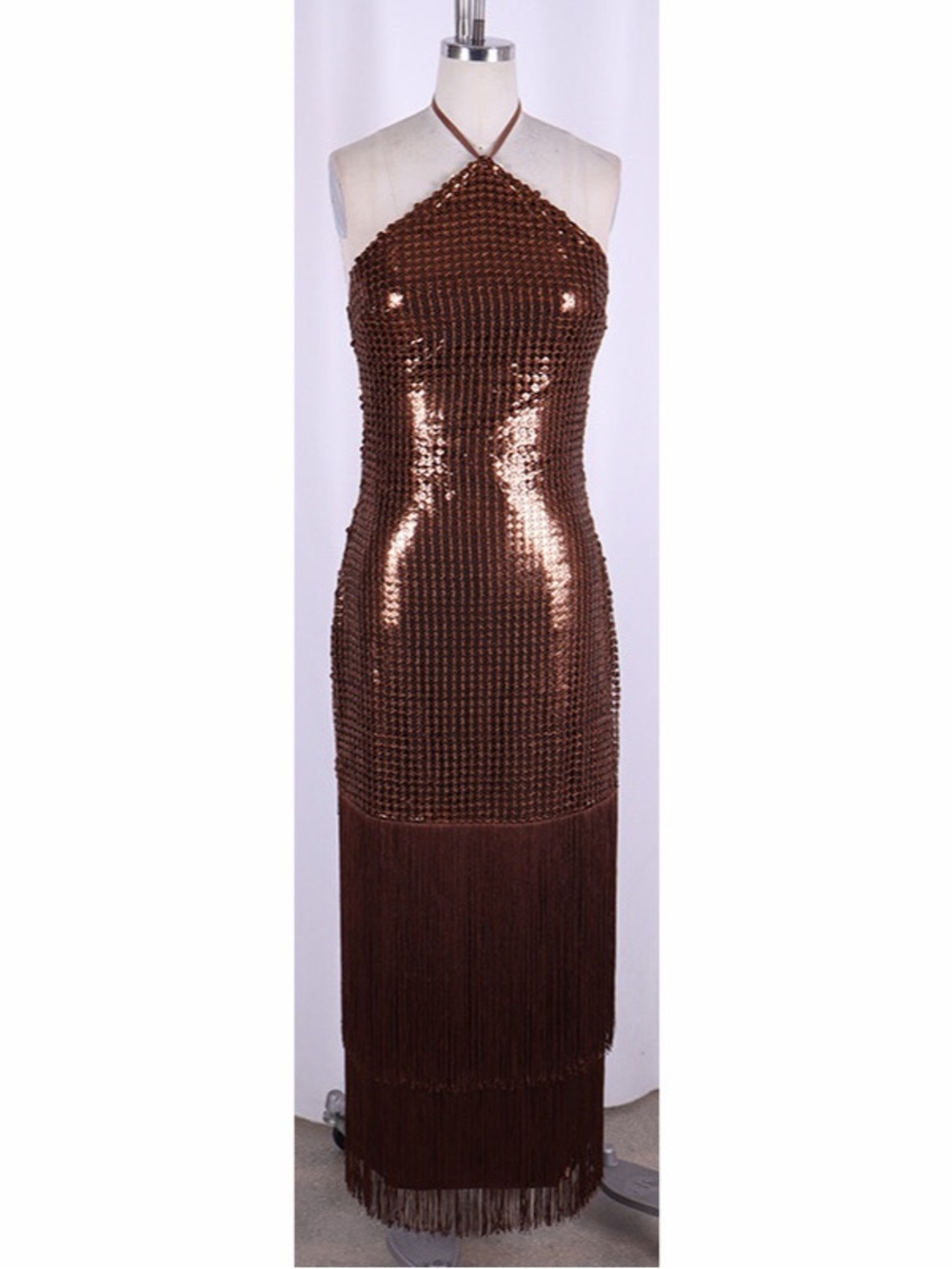 Fringe Evening Dress
